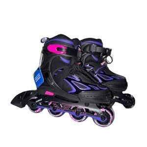 Girls Rollerblades S 11C-1Y Adjustable Inline Skates Light Up Wheels NEW